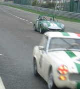 Antonio & Rupert 'Flat out' towards Eau Rouge