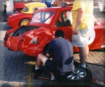 Steve Waddington's car after a "rare" spin