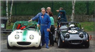 Charles Marriot's Frogeye (white)- repaired next to Simon Pages (black) frogeye