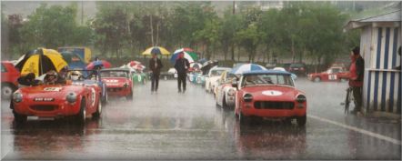 The downpour just before race 3 started